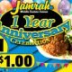 $1.00 Falafel Sandwich 1 Year Anniversary